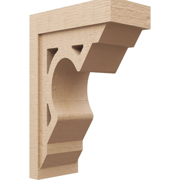 Ekena Millwork 9"W x 18"D x 27"H Classic Sheridan Rough Cedar Woodgrain TimberThane Corbel, Primed Tan CORUR09X18X27SHERCPR - main